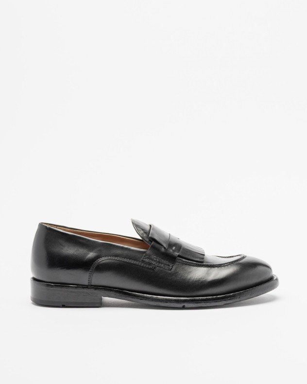 Lemargo GB18A Brown Moccasins - Black