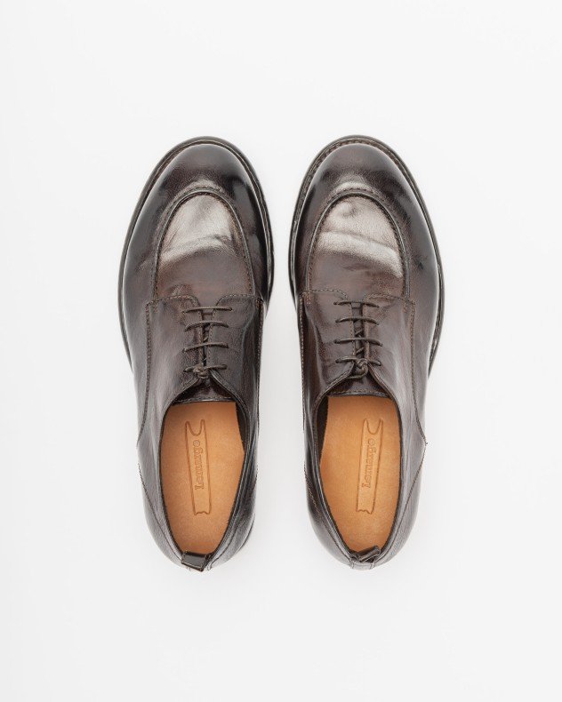 Lemargo GB19A Camel Derby shoes - Brown
