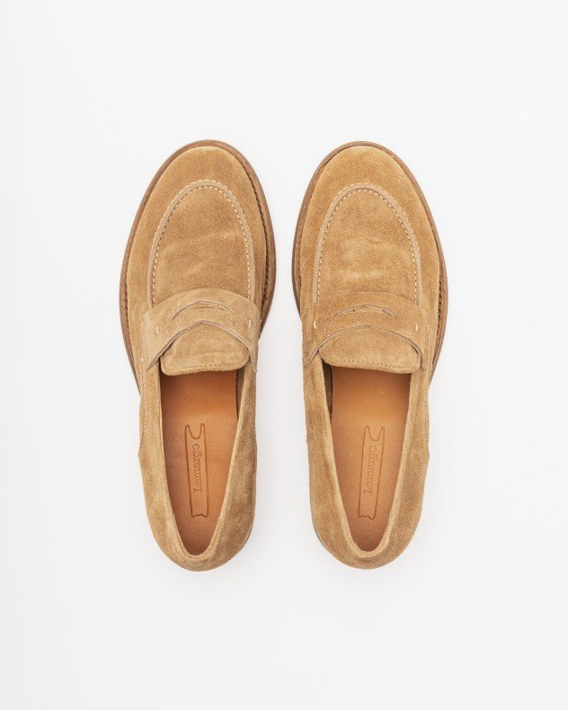Lemargo GB23A Camel Moccasins - Camel