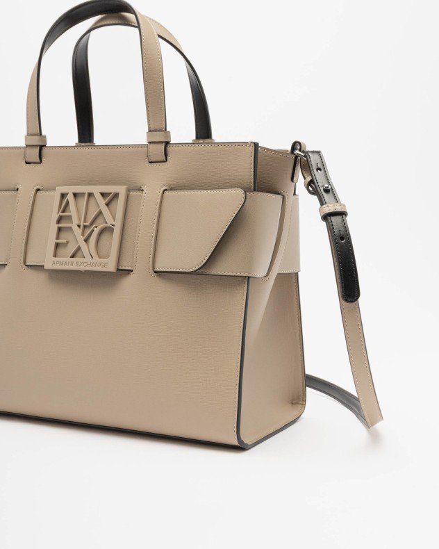 Armani Exchange 942689 Beige Handbag - Beige