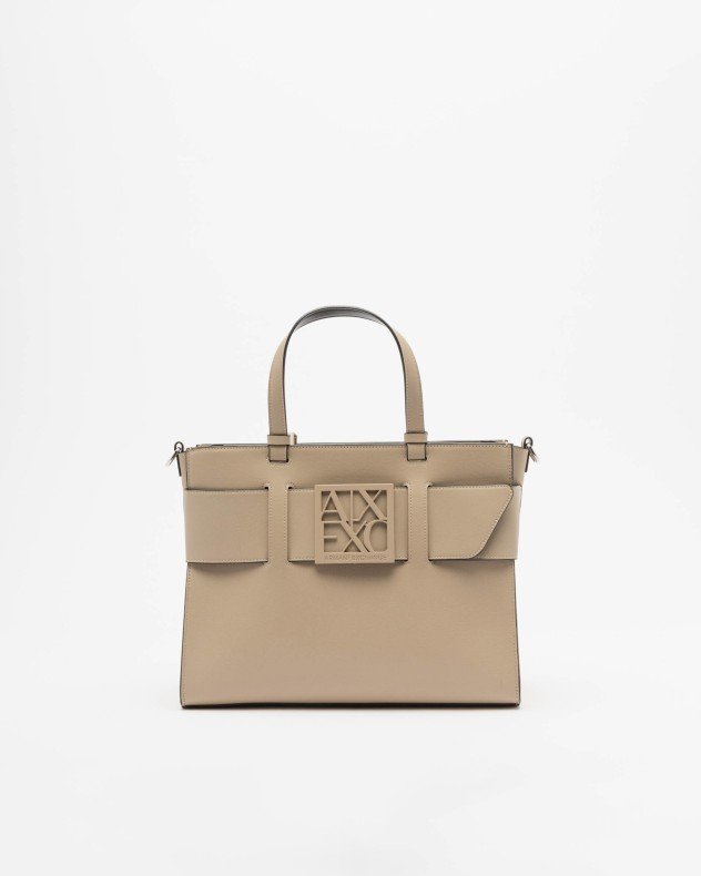 Armani Exchange 942689 Beige Handbag - Beige