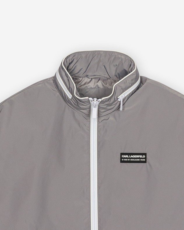 Karl Lagerfeld Blouson Gray Windbreaker - Gray