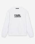 Karl Lagerfeld 705780 Blue Sweater - White