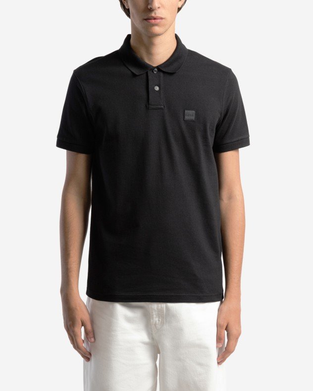 Boss Passenger Blue Cotton pique polo shirt - Black