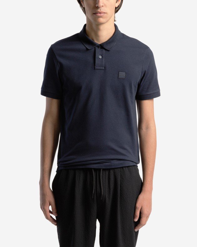 Boss Passenger Blue Cotton pique polo shirt - Blue