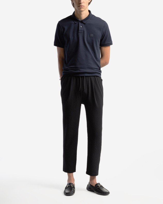 Boss Passenger Blue Cotton pique polo shirt - Blue