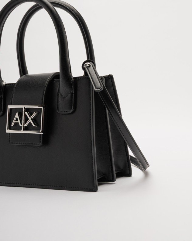 Armani Exchange XW000306 White Tote bag - Black