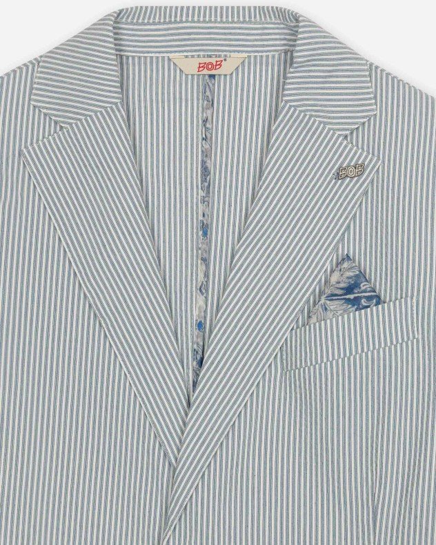 BOB RICH566 Green Blazer - Blue