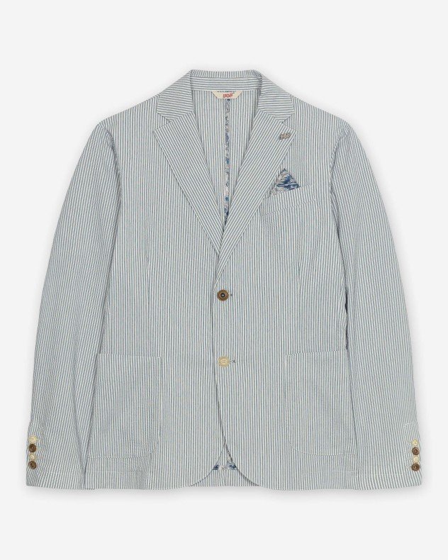 BOB RICH566 Green Blazer - Blue