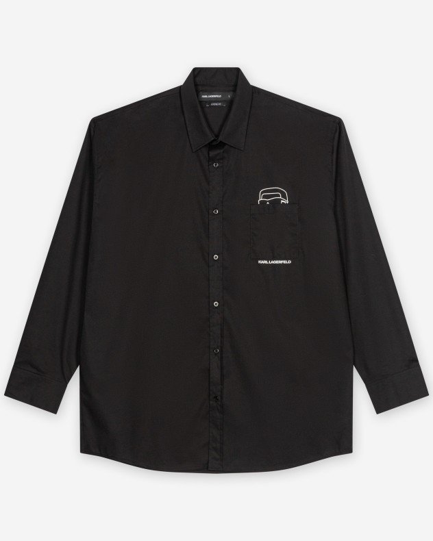 Karl Lagerfeld 605914 Black Shirt - Black