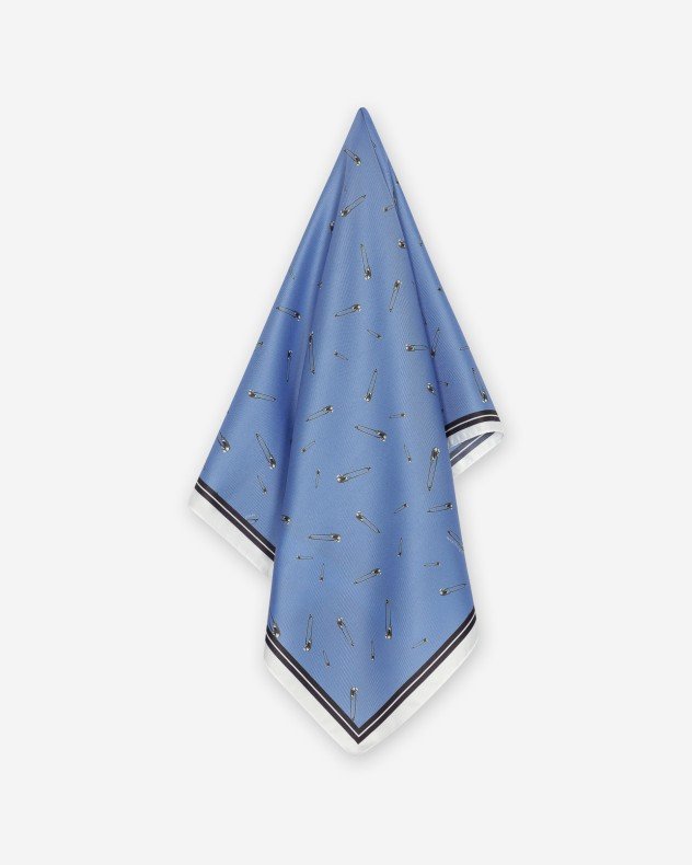 Iceberg Jeans 8E Foulard Black Scarf - Blue