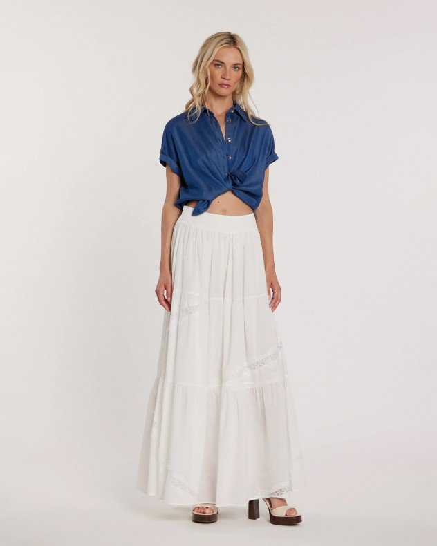 Relish CRIS Blue Short sleeve shirt - Blue