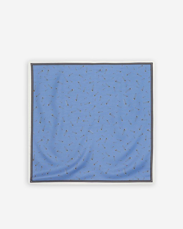 Iceberg Jeans 8E Foulard Black Scarf - Blue