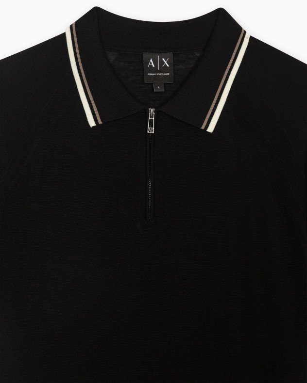 Armani Exchange XM001977 Taupe Polo shirt - Black