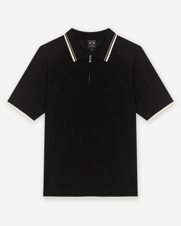 Armani Exchange XM001977 Taupe Polo shirt - Black