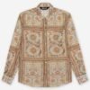 Just Cavalli Regular Fondo Stonda Beige Shirt - Beige