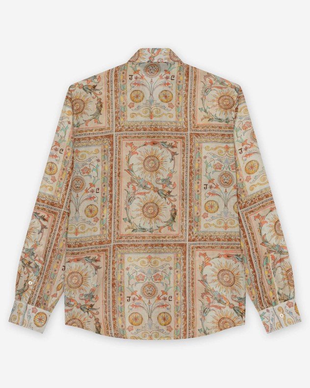 Just Cavalli Regular Fondo Stonda Beige Shirt - Beige