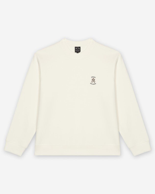 Armani Exchange XM001777 Black Sweater - White