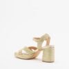 Gloss 24017-32 Silver High Heeled sandals - Golden