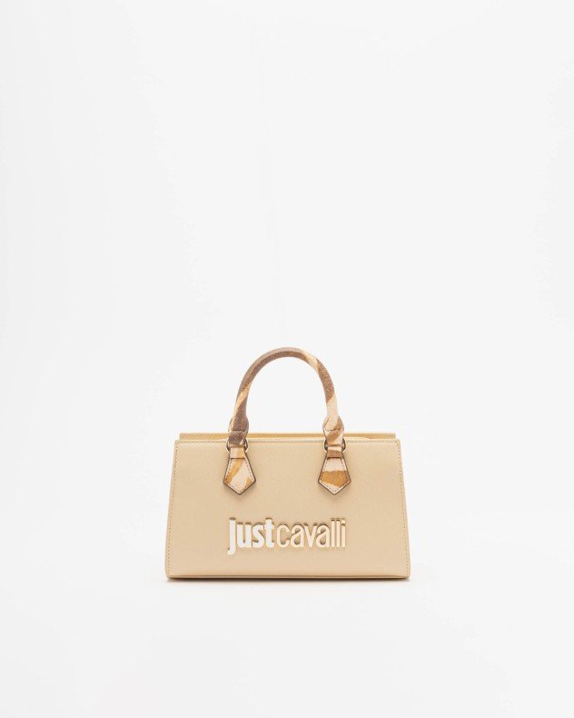 Just Cavalli 80RA4BB2 Black Handbag - Beige