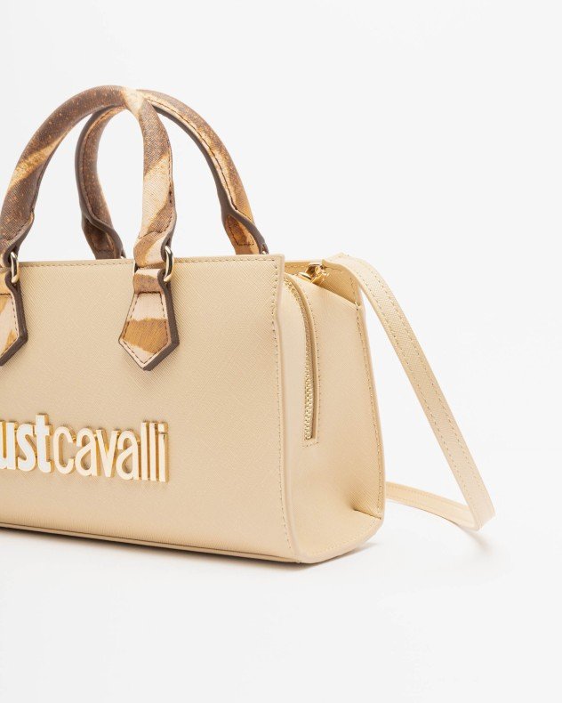 Just Cavalli 80RA4BB2 Black Handbag - Beige