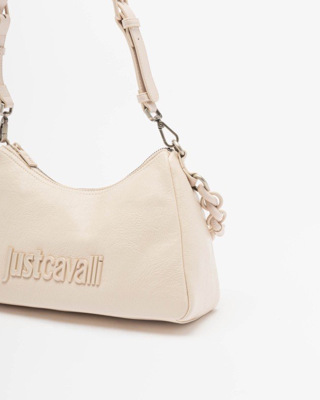 Just Cavalli 80RA4BC4 Black Baguette bag - Beige
