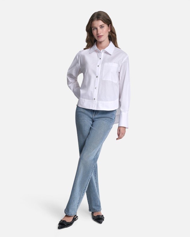 DKNY Jeans DJ6W2238 White Shirt - White