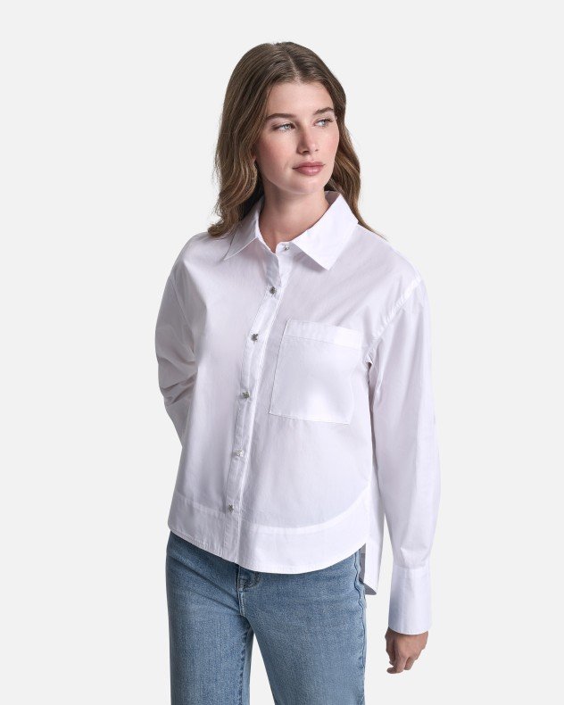 DKNY Jeans DJ6W2238 White Shirt - White
