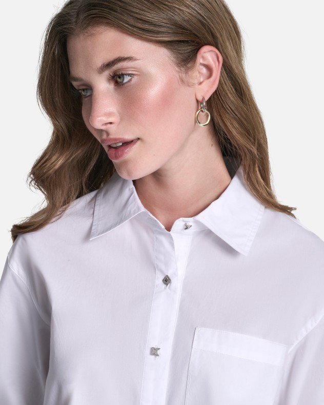 DKNY Jeans DJ6W2238 White Shirt - White