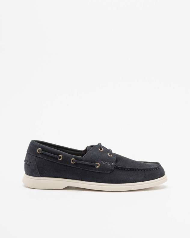 Boss Sienne Boat Beige Boat shoes - Blue