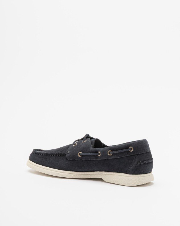 Boss Sienne Boat Beige Boat shoes - Blue