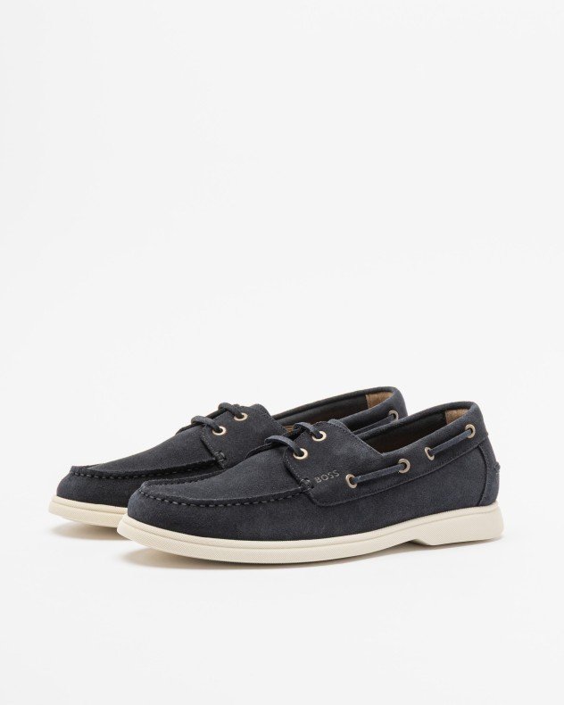 Boss Sienne Boat Beige Boat shoes - Blue