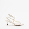 Liu Jo Tess 04 Golden High Heeled sandals - White