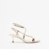 Liu Jo Tess 04 White High Heeled sandals - Golden