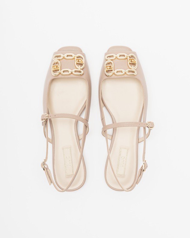 Liu Jo Brigitte 08 Beige Flat sandals - Beige