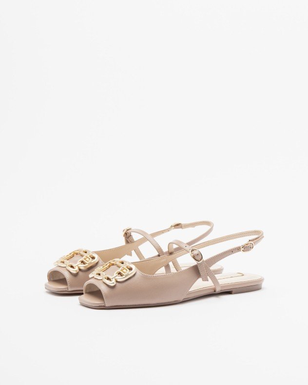 Liu Jo Brigitte 08 Beige Flat sandals - Beige