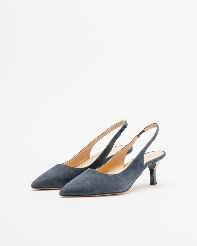 PROF SIMO 2582 Taupe Slingback shoe - Blue