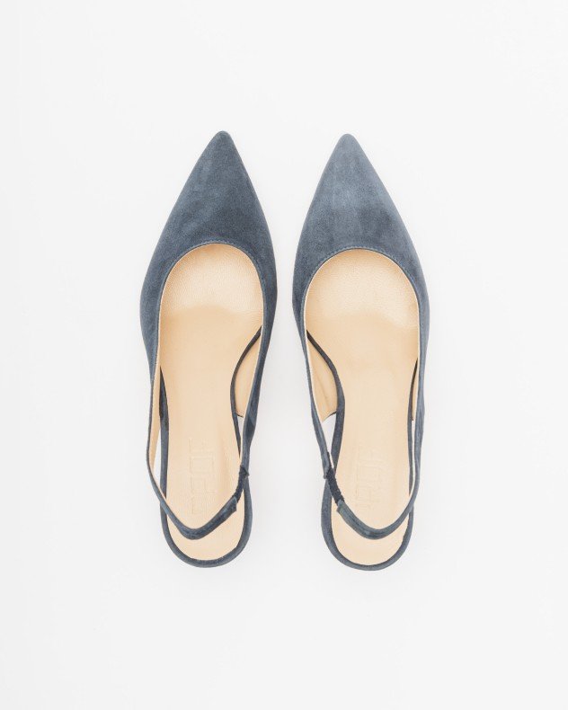 PROF SIMO 2582 Blue Slingback shoe - Blue