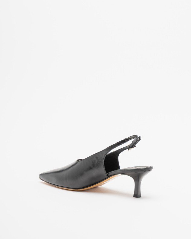 PROF SIMO 2583 Taupe Slingback shoe - Black