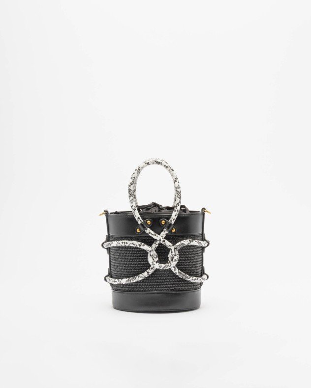 Just Cavalli 80RA4BR1 Black Bucket bag - Black