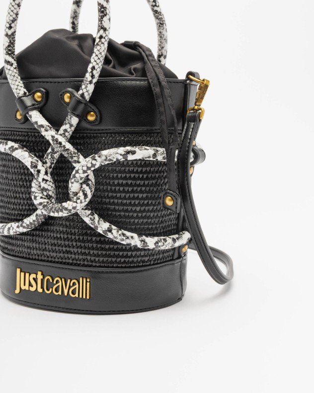 Just Cavalli 80RA4BR1 Black Bucket bag - Black