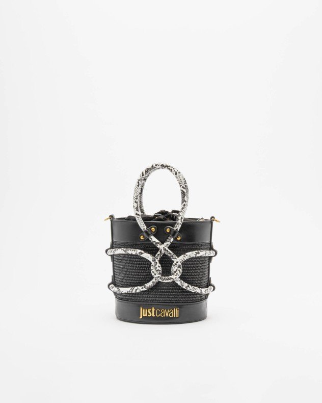 Just Cavalli 80RA4BR1 Black Bucket bag - Black