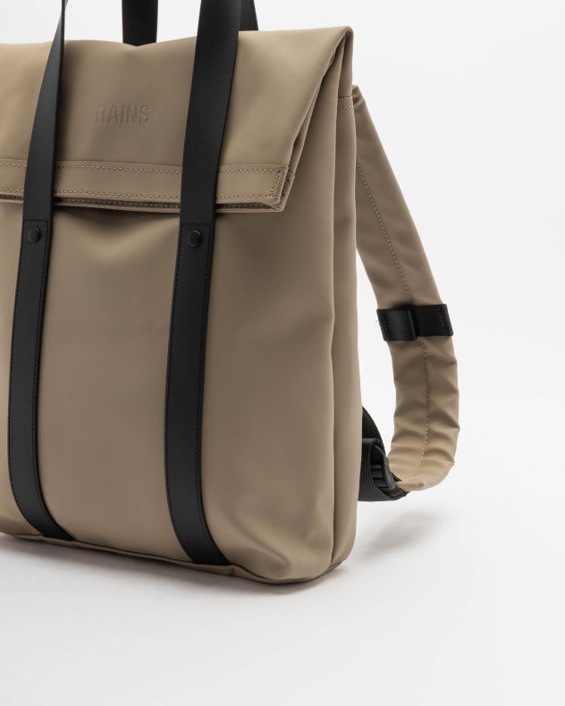 Rains 2 Way Tote Backpack Green Backpack - Beige