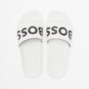 Boss Aryeh Green Sliders - White