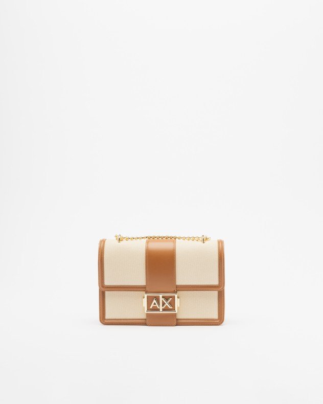 Armani Exchange XW000070 White Crossbody bag - Camel