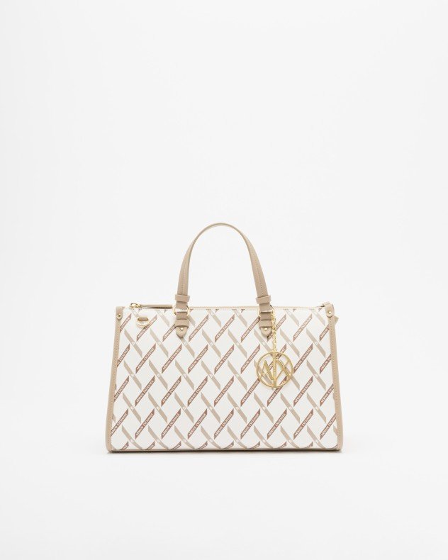 Armani Exchange XW000400 Beige Handbag - Beige