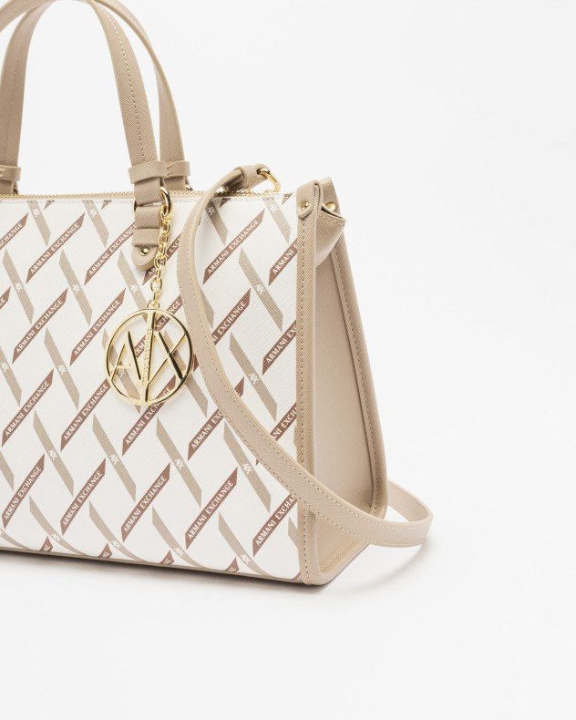 Armani Exchange XW000400 Beige Handbag - Beige