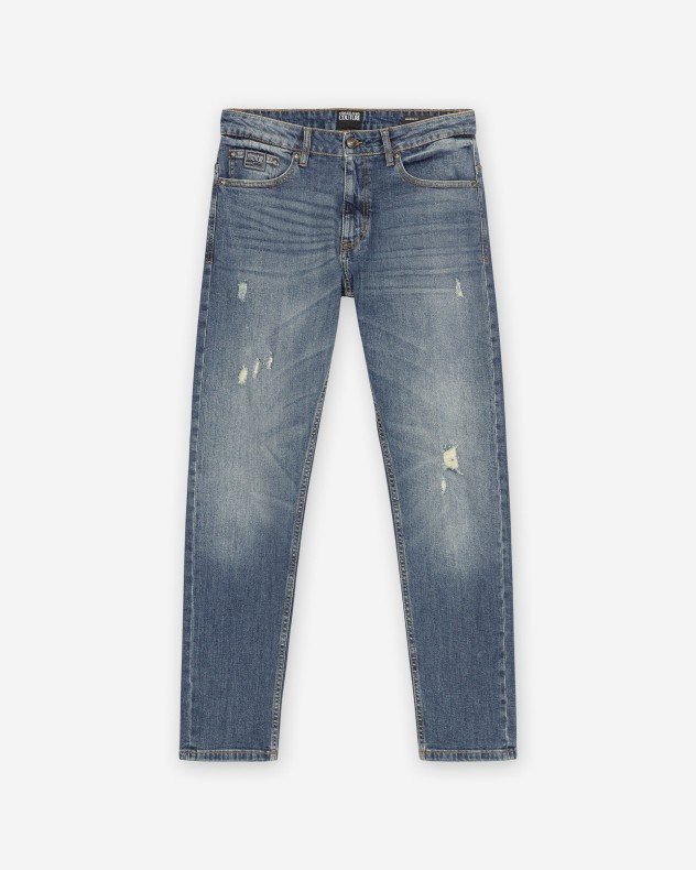 Versace Jeans Couture Narrow Dundee Blue Jeans - Blue