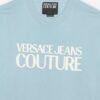 Versace Jeans Couture Logo Rubber Blue Sweater - Blue