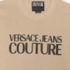 Versace Jeans Couture Logo Rubber Blue Sweater - Beige